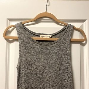 Olive & Oak Heather Grey MIDI Dress SZ S